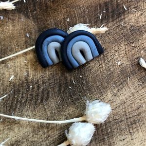 Handmade polymer clay earrings in the style Emma